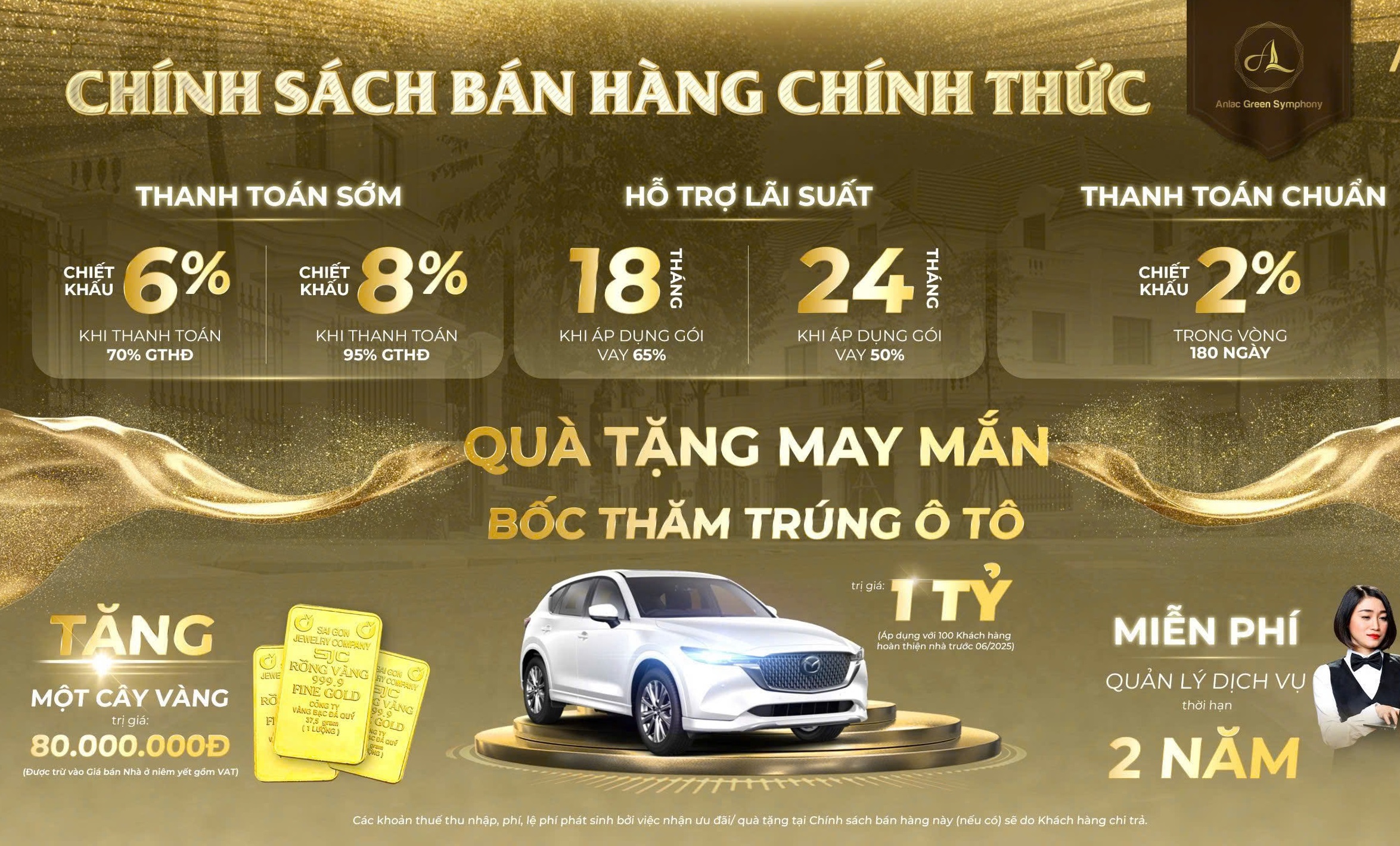 Chính sách bán hàng ưu đãi An Lạc Green Symphony