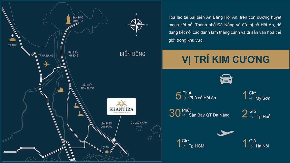 Vị trí kim cương đẳng cấp tại Shantira Beach Resort And Spa Hội An