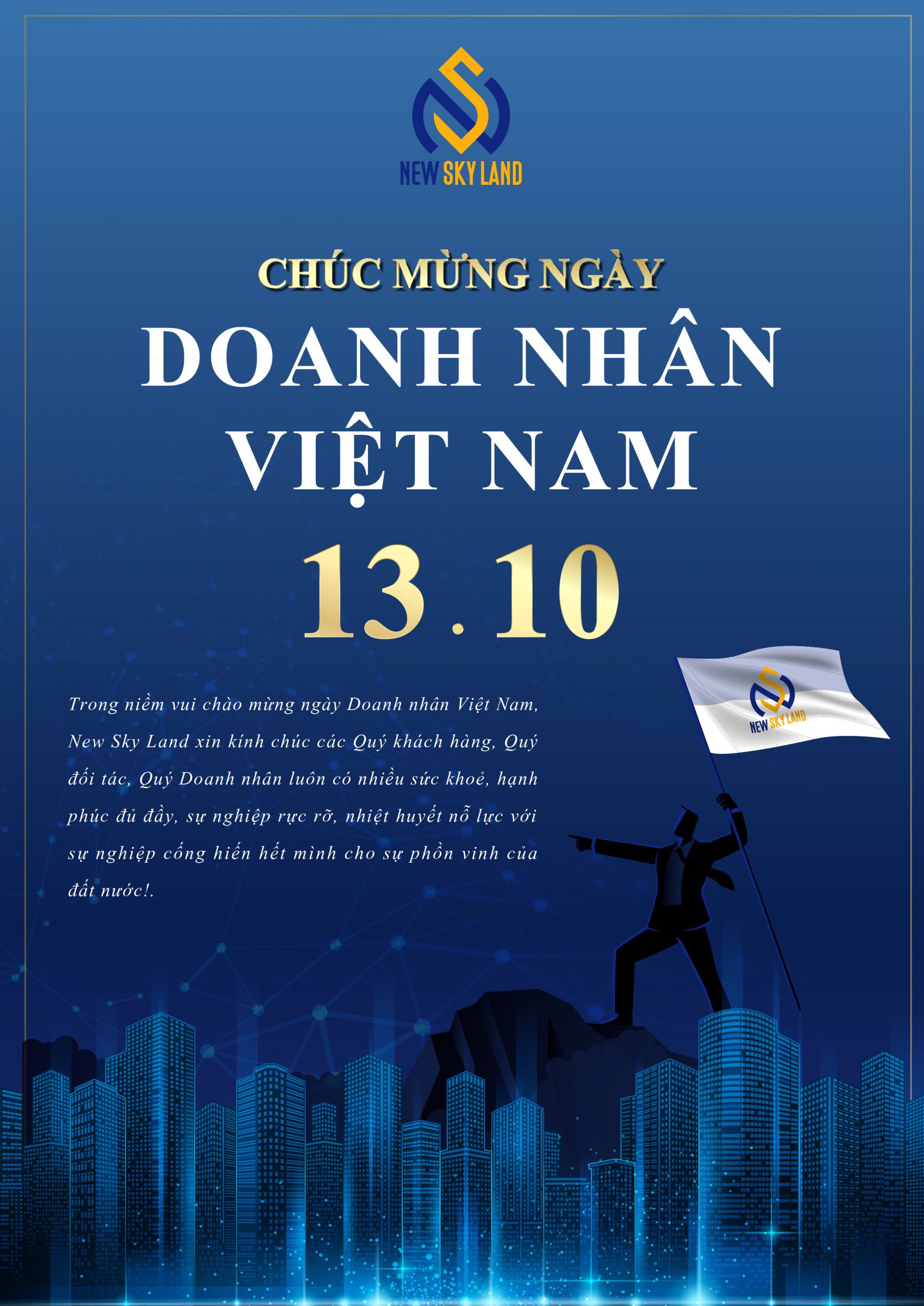  NEW SKY LAND HÂN HOAN CHÀO MỪNG NGÀY DOANH NHÂN VIỆT NAM 13/10/2022