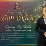 CHÚC MỪNG SINH NHẬT CHỊ PHẠM THỊ THẮM