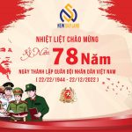 NEW SKY LAND NHIỆT LIỆT CHÚC MỪNG 78 NĂM NGÀY QUÂN ĐỘI NHÂN DÂN VIỆT NAM