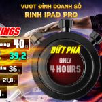 Những con số dao động cho tới những giờ cuối cùng của minigame "Vượt đỉnh doanh số - Rinh Ipad Pro"