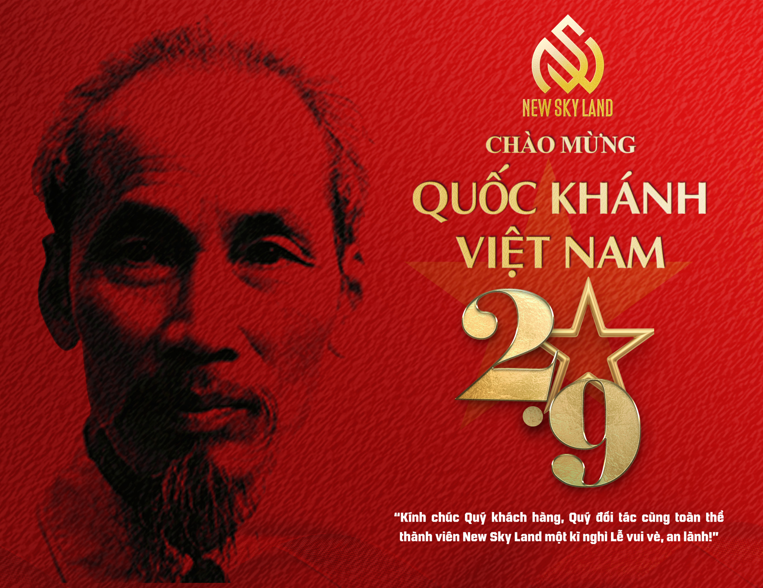   NEW SKY LAND CHÀO MỪNG NGÀY QUỐC KHÁNH VIỆT NAM (02/09/1945 – 02/09/2023