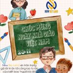 NEW SKY LAND CHÀO MỪNG NGÀY LỄ HIẾN CHƯƠNG NHÀ GIÁO VIỆT NAM 20/11