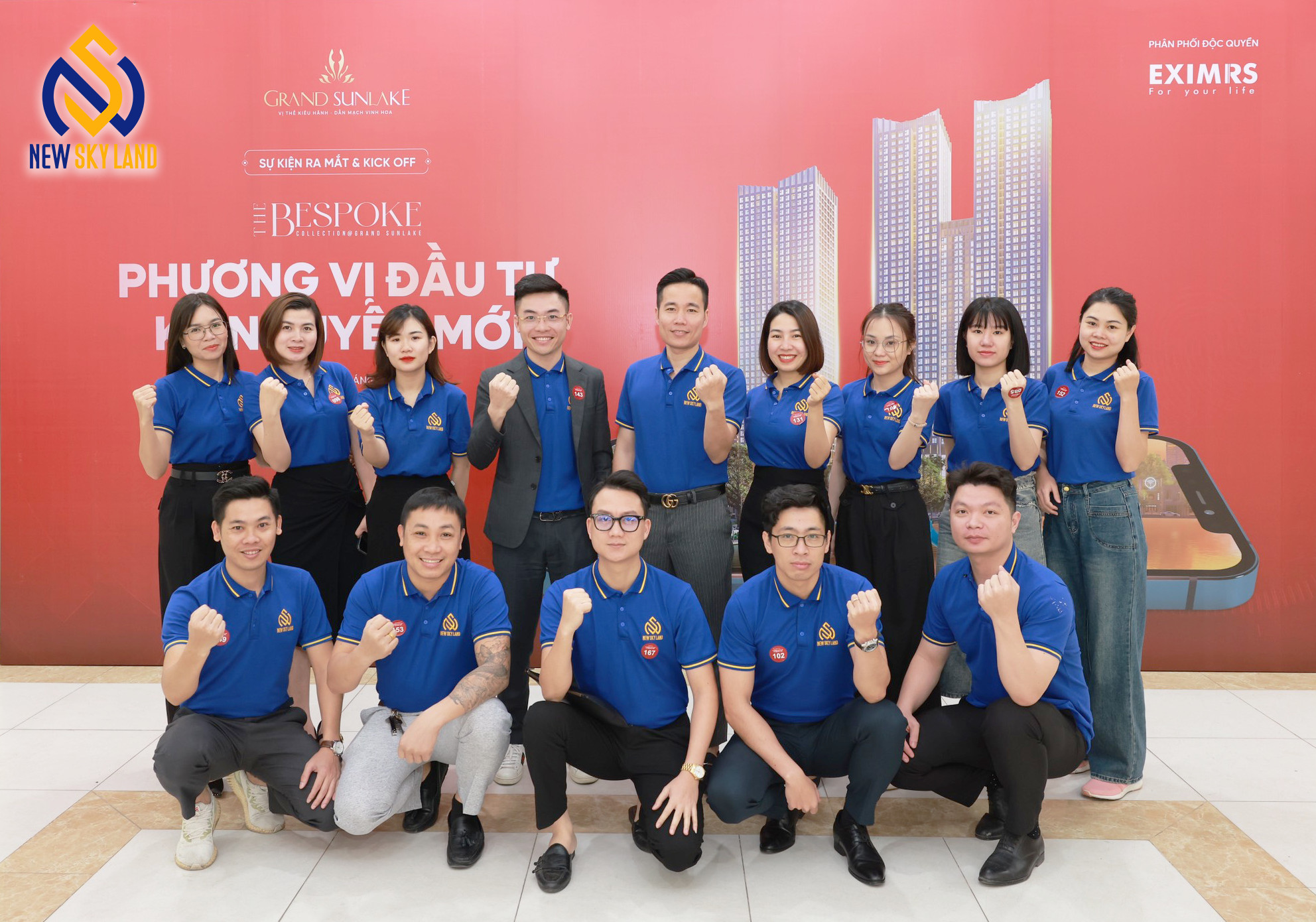 Đội ngũ chiến binh New Sky Land nhiệt huyết tại lễ kick-off Grand Sunlake