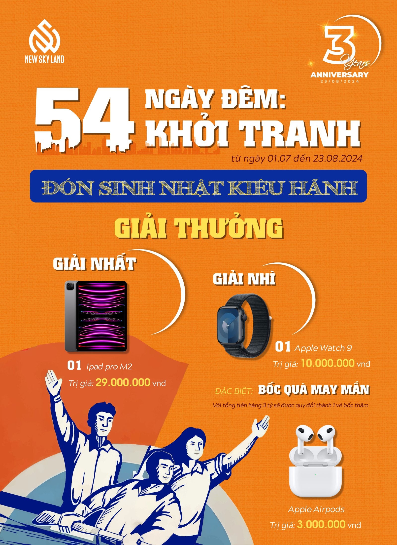 KHỞI ĐỘNG CHIẾN DỊCH “54 NGÀY KHỞI TRANH - ĐÓN SINH NHẬT KIÊU HÃNH”